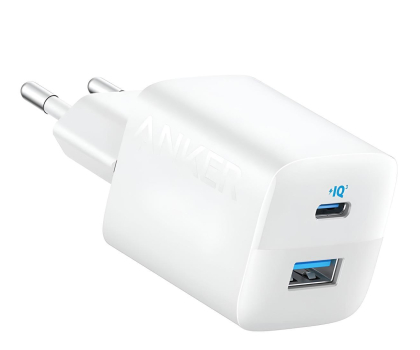 Ładowarka i akumulator ANKER 323 33W 1x USB-A 1xUSB-C biała
